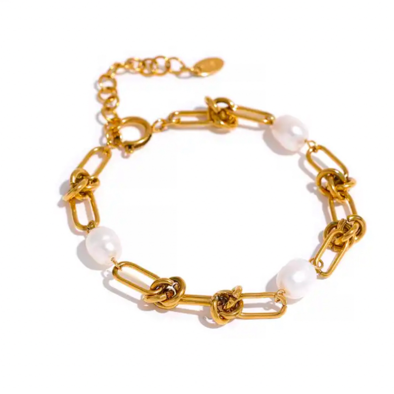 BRACCIALE “CATENA CON PERLE”