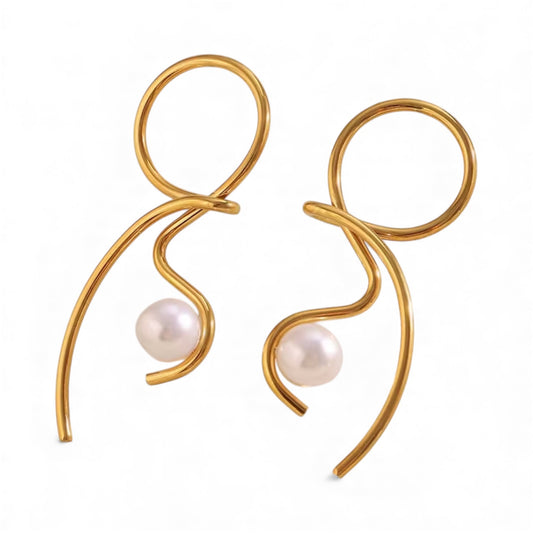 ORECCHINI “INTRECCIO PERLA”