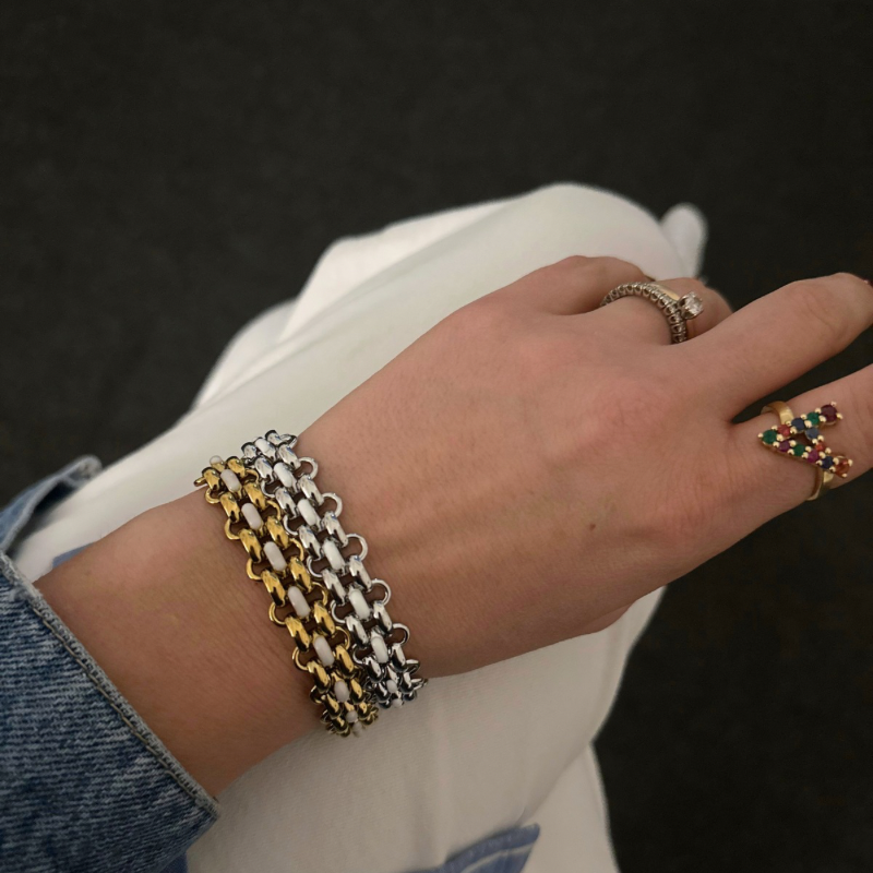 BRACCIALE “INTRECCIO BIANCO”
