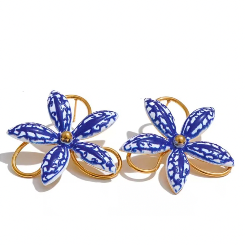 ORECCHINI “FIORE BLUE LEVANTE”