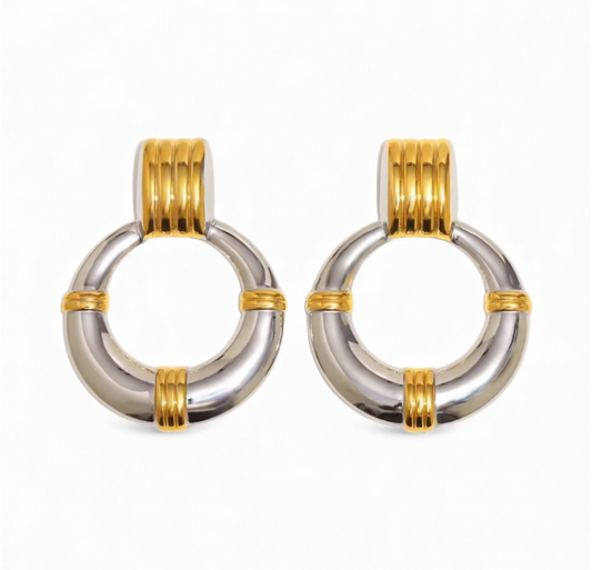 ORECCHINI RETRO’ BICOLORE