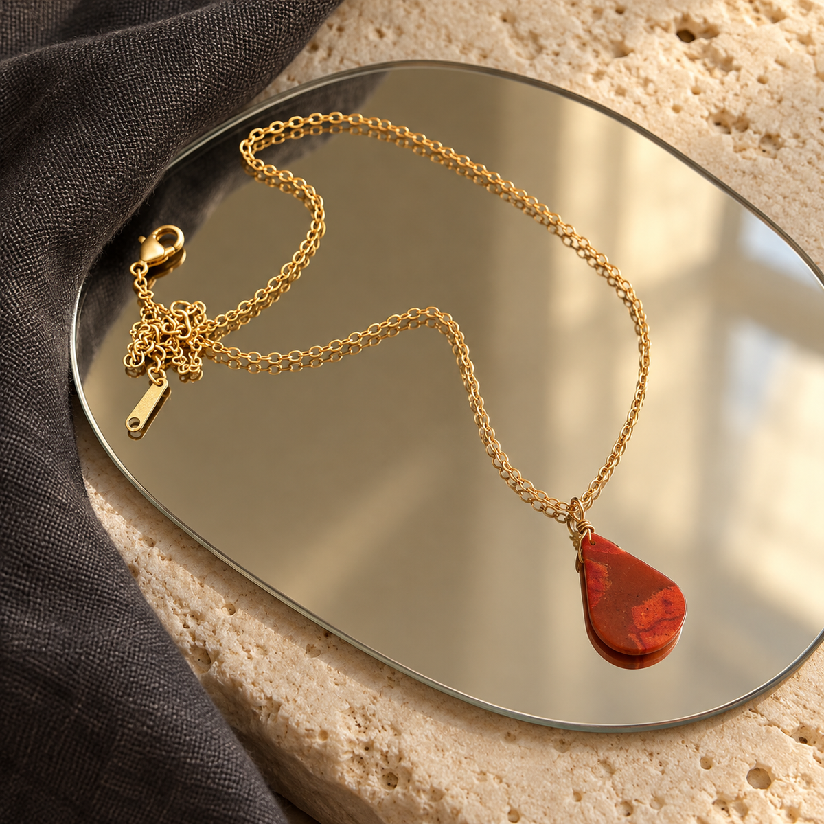 COLLANA “GOCCIA DI CORALLO”