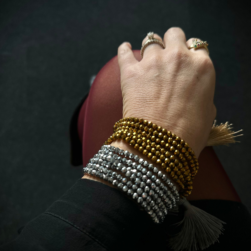 BRACCIALE MULTIFILO ARGENTO