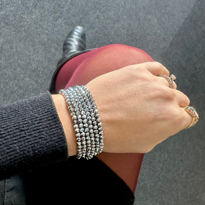 BRACCIALE MULTIFILO ARGENTO